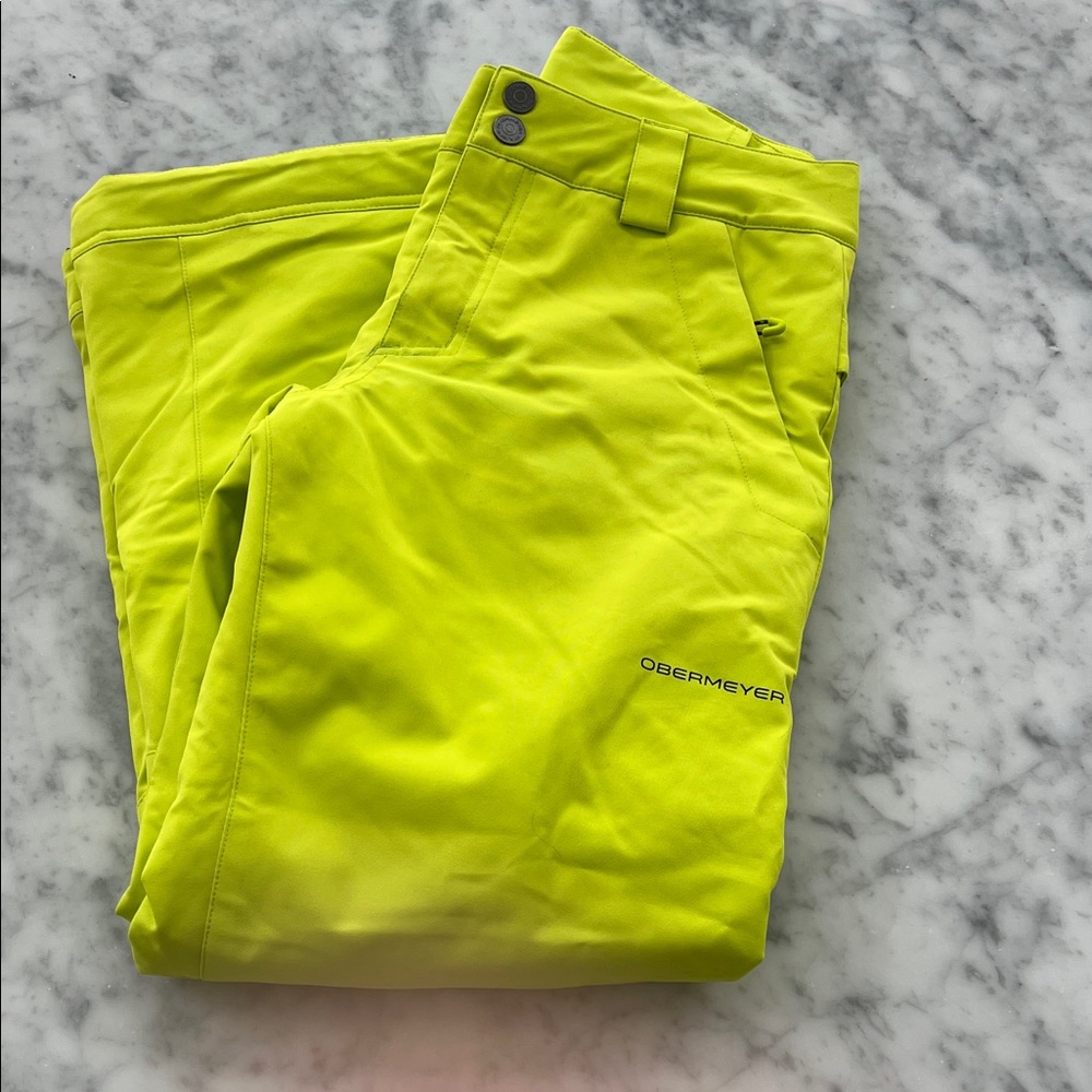 Obermeyer Neon Yellow Outerwear Teen 14-16 unisex - perfect condition